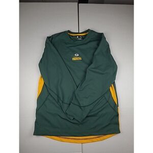 NFL Team Apparel Mens Green Bay Packers shirt Medium‎ PulloverI LONG SLEEVE NFL